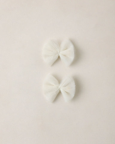 Noralee Ivory Flutter Tulle Clips