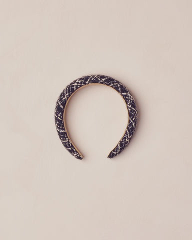 Noralee Black Tweed Padded Headband
