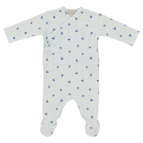 Bebe Organic Noah Cherry Wrap Overall Onesie