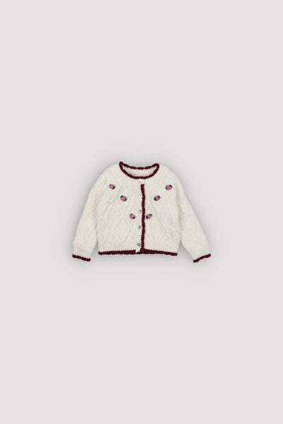 The New Society Whisper White Orla Cardigan + Bloomer Set