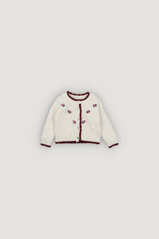 The New Society Whisper White Orla Cardigan + Bloomer Set