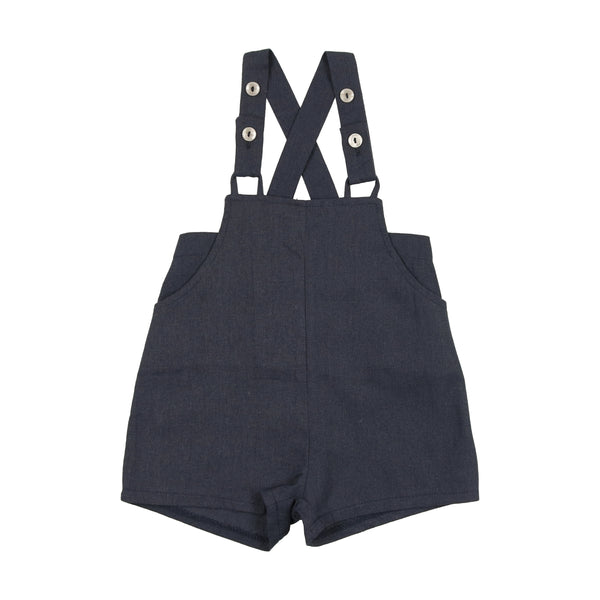 Lil Legs Off Navy Overalls