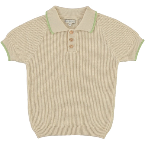 Bebe Organic Oliver Natural Knit Polo