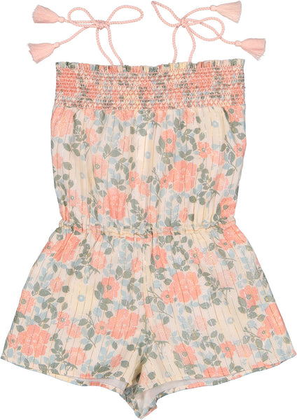 Louise Louise Melanie Lurex Vintage Flower Overall