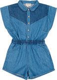 Louise Louise Patricia Denim Patchwork Overall