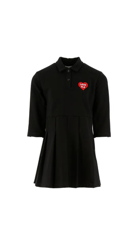 Philosophy Black Heart Logo Pleated Dress