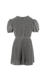 Philosophy Silver Pleated Party Dress