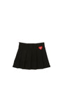 Philosophy Black Side Zip Pleated Skirt