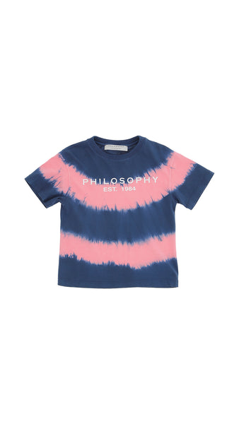 Philosophy Blue/Pink Short Sleeve T-shirt