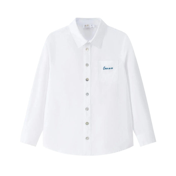 Coco Blanc Boys White Shirt