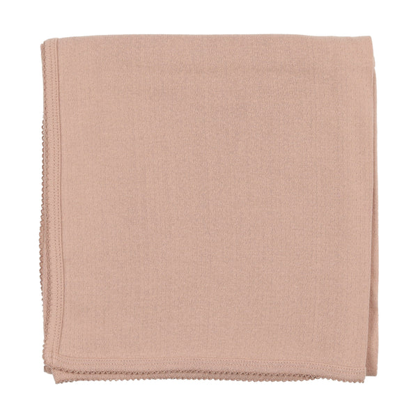 Lilette Shell Pink Pinpoint Blanket