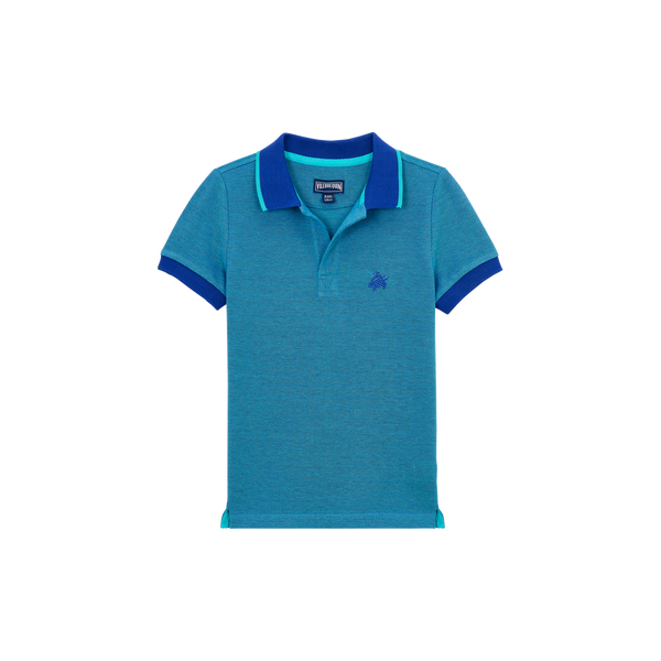 Vilebrequin Marrakech Blue Contrast Trim SS Polo