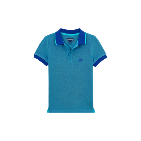 Vilebrequin Marrakech Blue Contrast Trim SS Polo