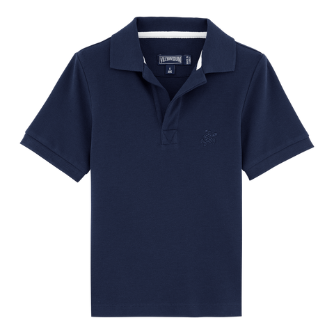 Vilebrequin Navy Blue Pantin SS Pique Polo