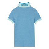 Vilebrequin Thalassa Blue Two Tone Piq Polo Shirt