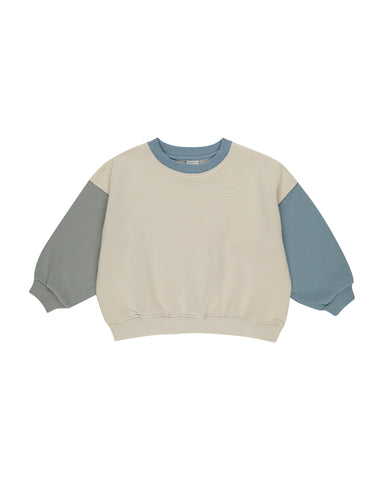 Rylee & Cru Stone Color Block Relaxed Sweatshirt