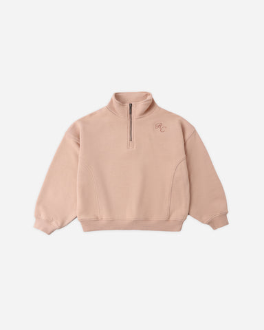 Rylee & Cru Melon Half Zip Sweatshirt