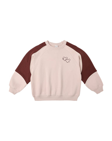 Rylee & Cru Blush Paneled Sweatshirt