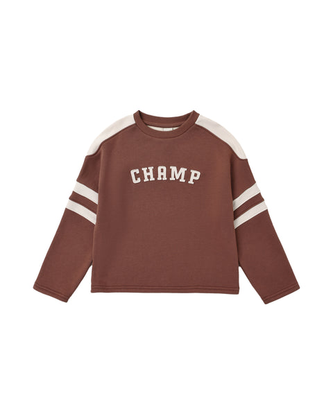 Rylee & Cru Mulberry Champ Hockey Sweatshirt