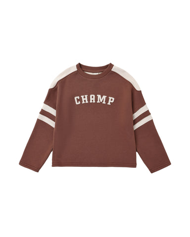 Rylee & Cru Mulberry Champ Hockey Sweatshirt