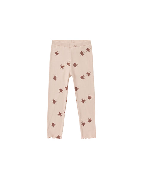 Rylee & Cru Blush Clay Stars Coast Ribbed Legging