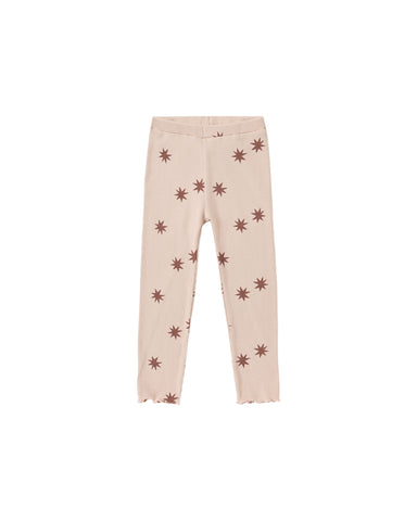 Rylee & Cru Blush Clay Stars Coast Ribbed Legging