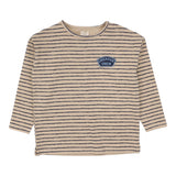 Lil Legs Oat/Navy Striped Tee PST-ONAV