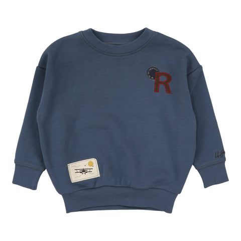 Lil Legs Off Blue Patch Sweatshirt PSW-OFBL