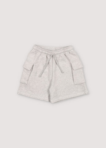 The New Society Grey Melange Pylos Bermuda Short