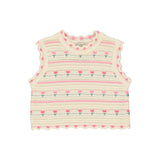 Bebe Organic Paloma Tulip Vest + Shorts Crochet Set