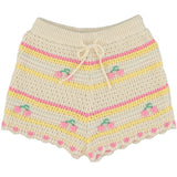 Bebe Organic Paloma Cherry Stripe Knit Short Set