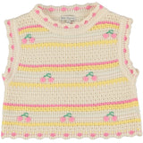 Bebe Organic Paloma Cherry Stripe Knit Short Set