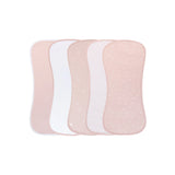 Ely's & Co Pink Tulip Hour Glass Shaped Burp Cloths