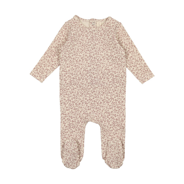 Lilette Mauve Floral Printed Footie