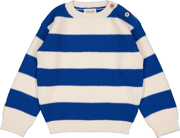 Louis Louise Blue/Cream Stripe Everest Pullover