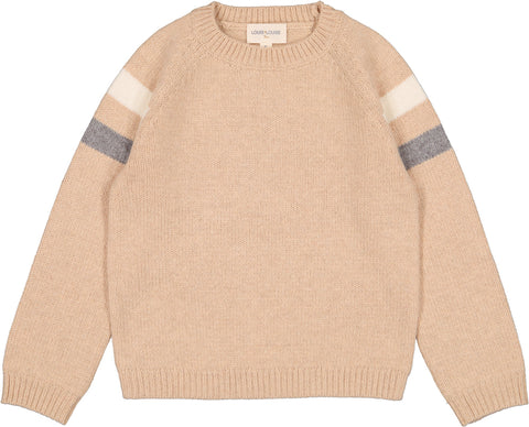 Louis Louise Beige Striped Robert Sweater