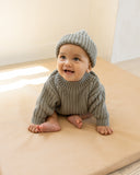 Quincy Mae Basil Chunky Knit Sweater & Knit Tie Bloomer Set