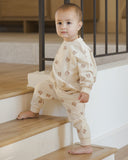 Quincy Mae Natural Brown Bear Sweat Set