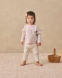 Quincy Mae Lilac Fleur Ruffle Tee + Floret Drawstring Pant Set