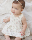 Quincy Mae Ivory Strawberries Skirted Tank Romper