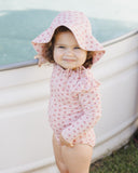 Quincy Mae Bubblegum Hearts Sun Hat