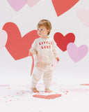 Quincy Mae Natural Little Love Sweat Set