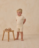 Quincy Mae Natural Bunnies Summer Pajama Set