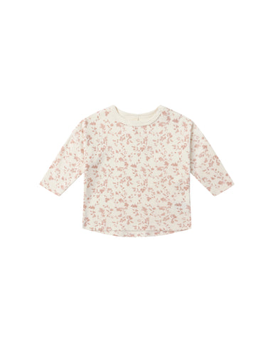 Quincy Mae Ivory French Garden Tee + Drawstring Pant Set