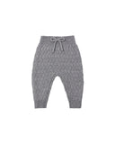 Quincy Mae Heathered Slate Knit Sweater + Pant Set