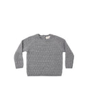 Quincy Mae Heathered Slate Knit Sweater + Pant Set