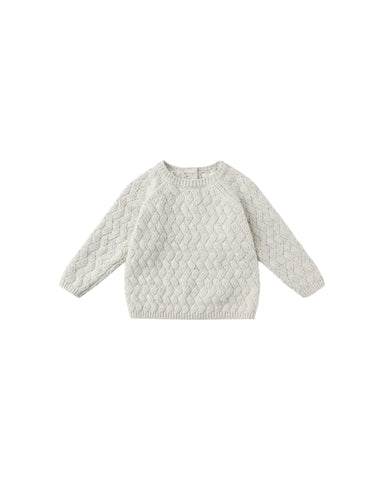 Quincy Mae Heathered Blue Knit Setj