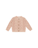 Quincy Mae Melon Knit Cardigan + Bloomer Set