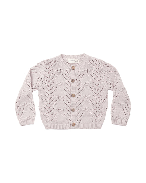 Quincy Mae Lilac Mist Knit Cardigan + Bloomer Set