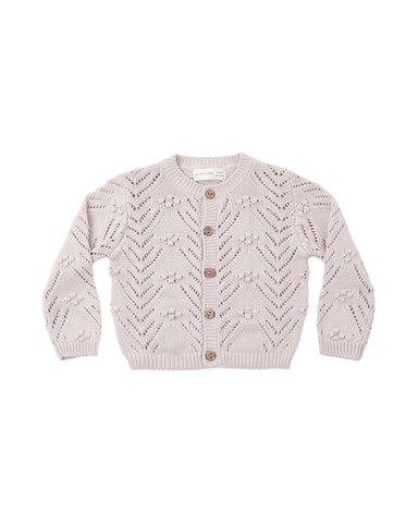 Quincy Mae Lilac Mist Knit Cardigan + Bloomer Set